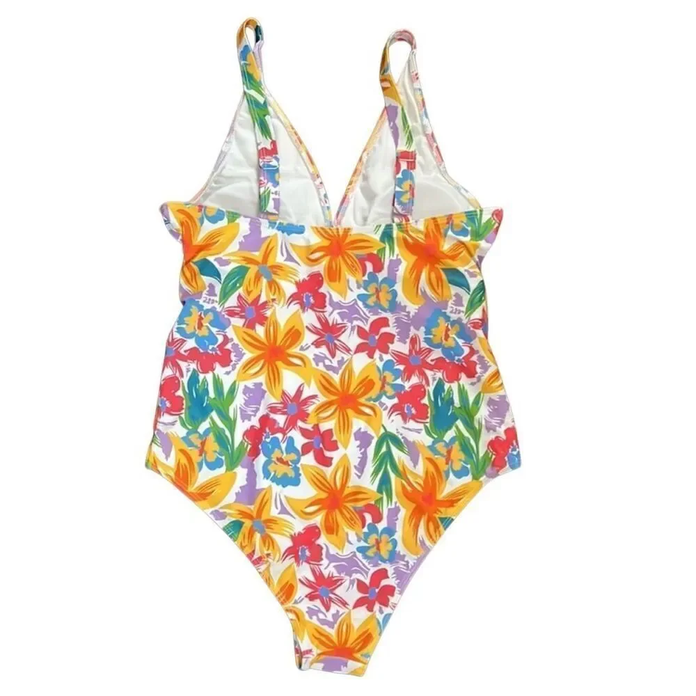 Mom Approved Floral One Piece Swimsuit Medium